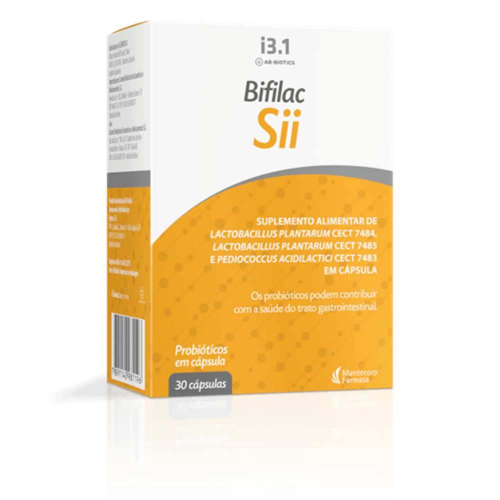 Bifilac Sii Suplemento Alimentar com Probióticos 30 Cápsulas